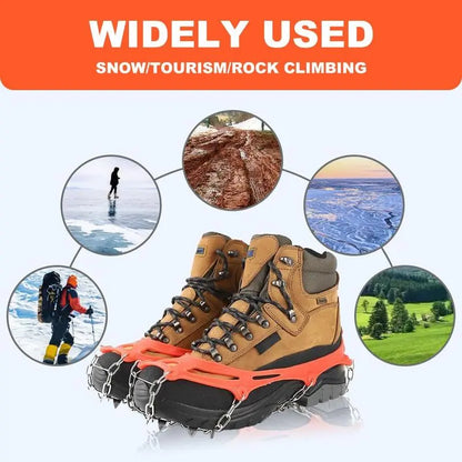 🧊 50% OFF Ice Cleats for Shoes – Anti-Slip Snow Grips for Winter Walking & Hiking