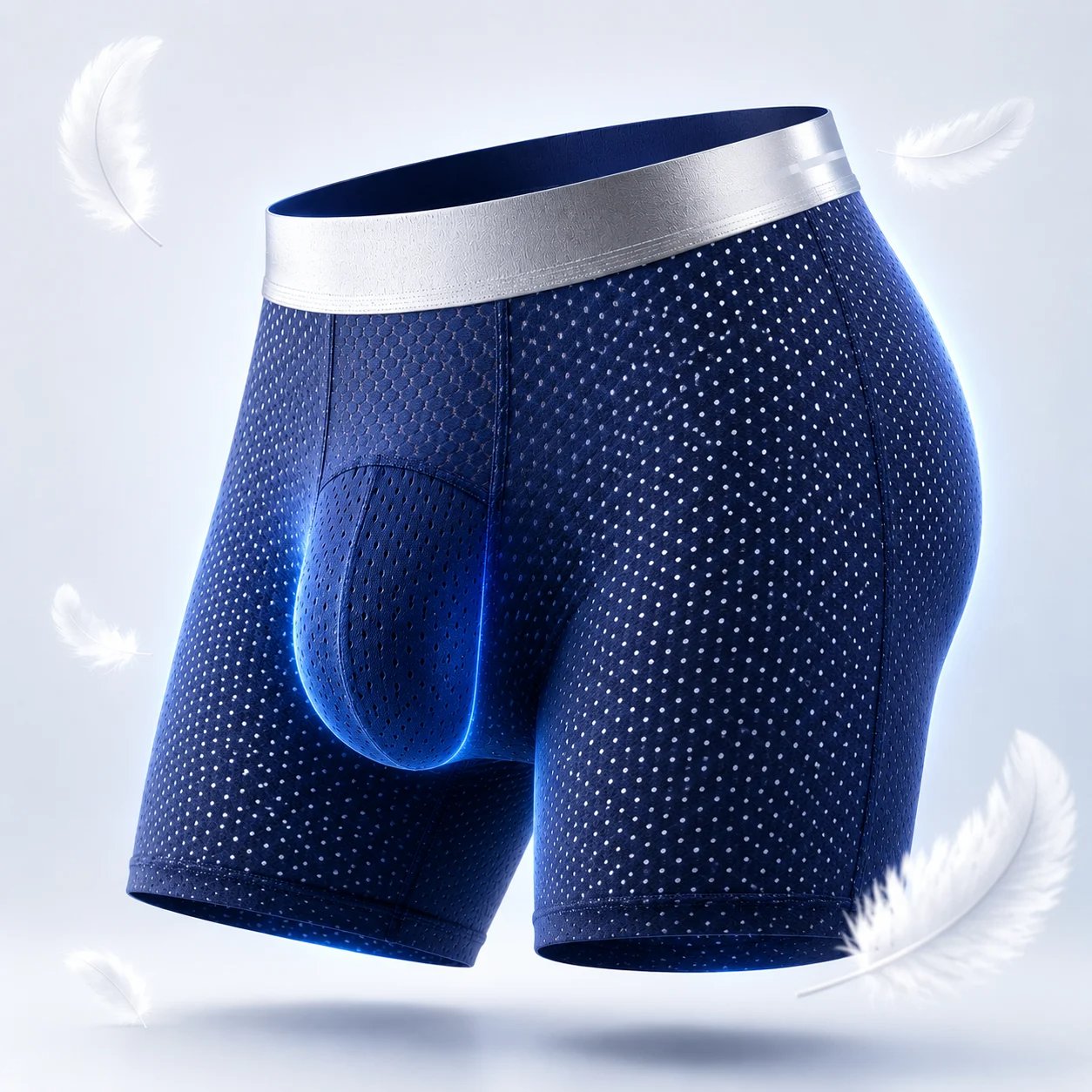 🔥 Bestseller Premium Leakproof Ice Silk Mesh Men's Boxer Briefs