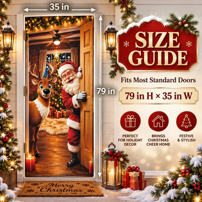 Magical Christmas Door Cover & Holiday Party Banner 🎄