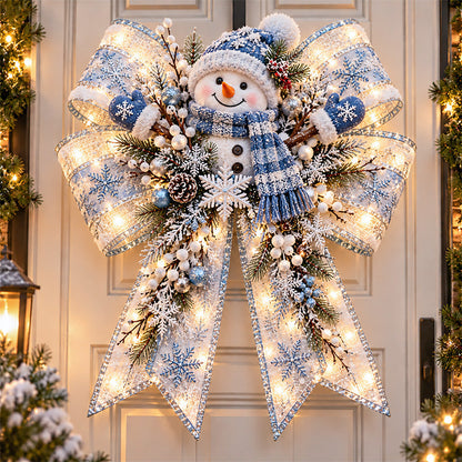 🎀🎄Big & Bright Holiday Bows – A Glowing Christmas Welcome