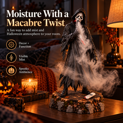 👻Ghostly Reaper Mist Humidifier – Spooky Halloween Décor with Remote 🎃