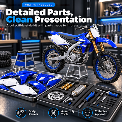 🔥HOT SALE 50% 🏁 DIY Motocross Dirt Bike Model Kit – Build & Display 🏍️
