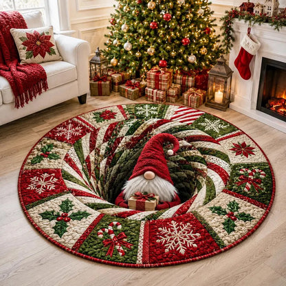 🎄 Christmas 3D Illusion Rug – Magical Holiday Portal Floor Decor
