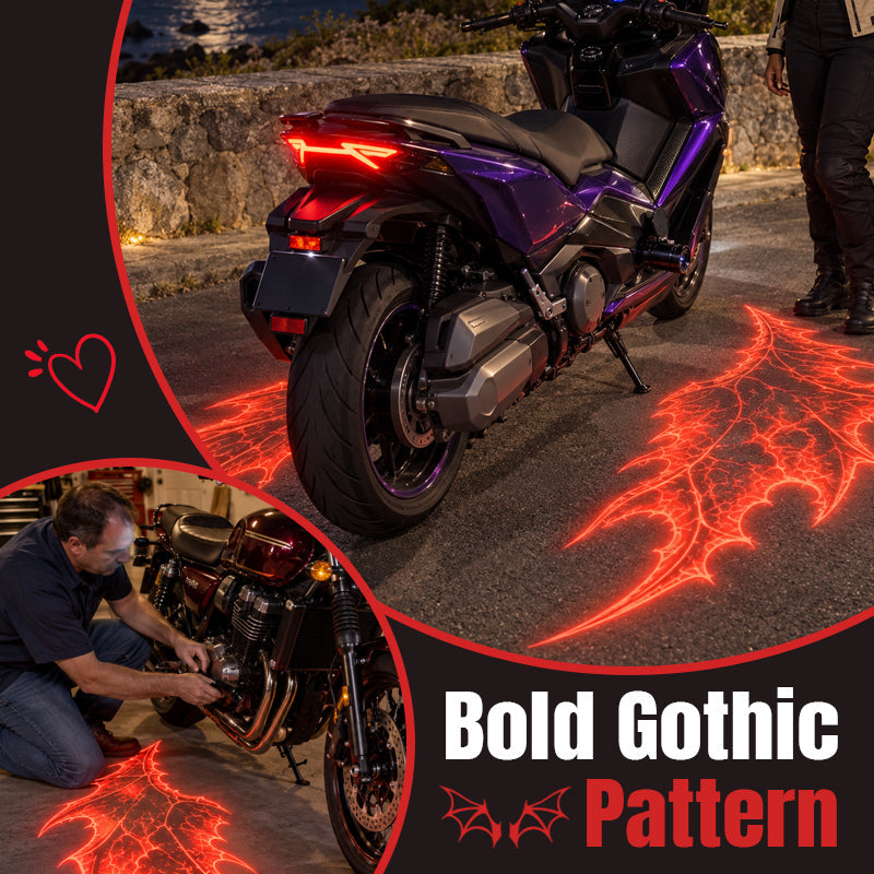 Motorcycle Devil Wing Ground Projection Lights (1 Pair)