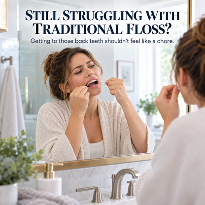 🦷💗  Hands-Free Dental Flossers, Easy & Discreet Oral Care