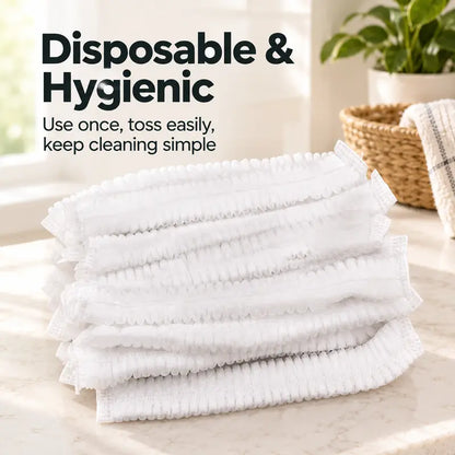 50 PCS Disposable Dusting Covers for Brooms – Static Dust Remover for Hair, Pet Fur & Floor Cleaning