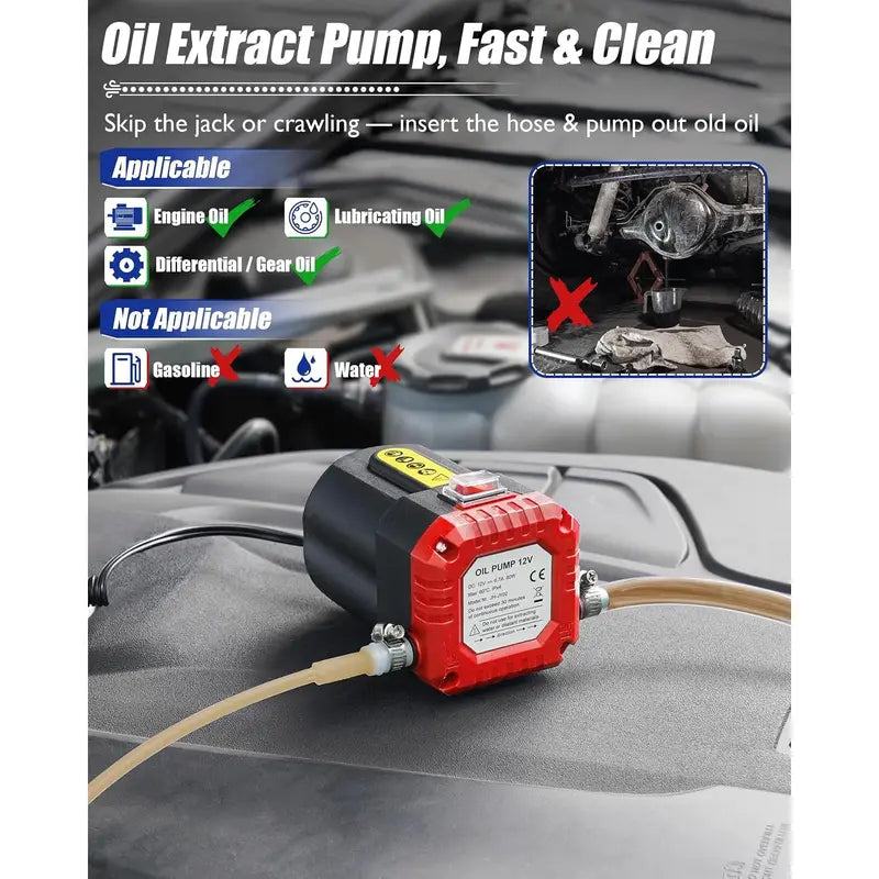 12V 80W Oil Extractor Pump