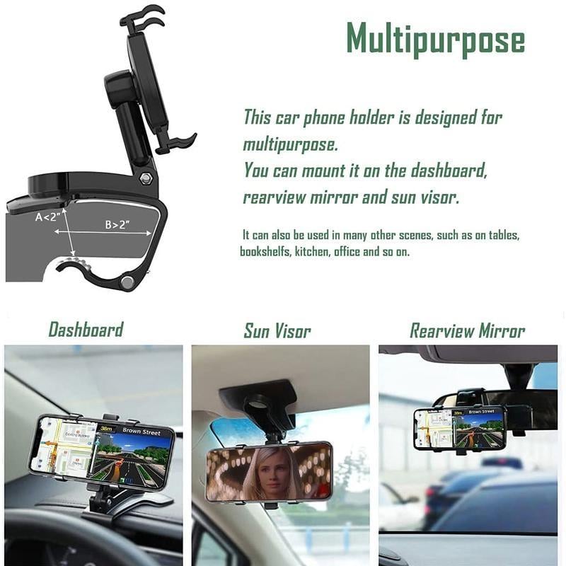 🚗Buy 2 Free Shipping🔥360° Universal Phone Holder | Multi-Angle Adjustable Stand for All Devices