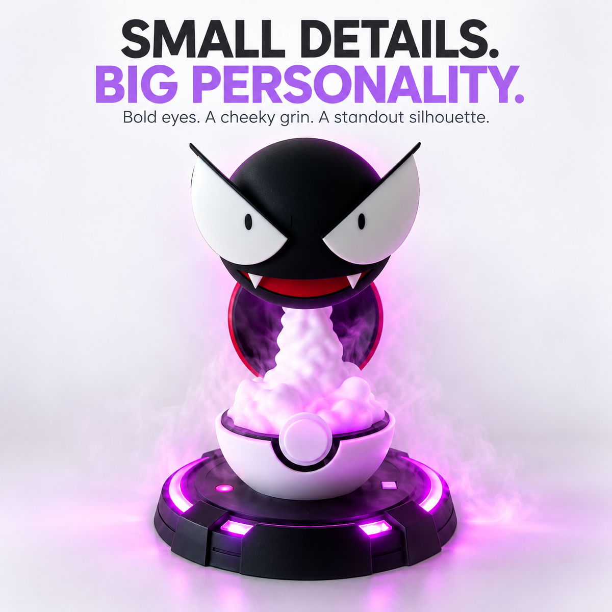 👻 Purple Ghost Mist Humidifier – 30ml Cool Mist Diffuser with Purple LED Glow