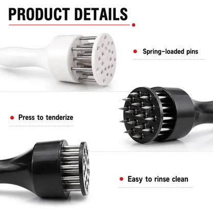 🥩✨ 50% OFF  Stainless Steel Meat Tenderizer – 🔥Makes Meat More Tender and Juicy 🔪🍖