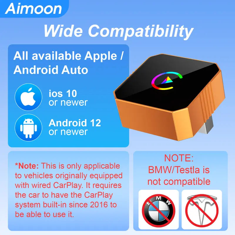 2026 Latest Wireless CarPlay Adapter 2-in-1
