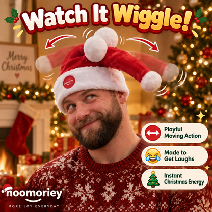 🎅 Wiggle & Laugh Moving Santa Hat – The Christmas Party Hat Everyone Notices