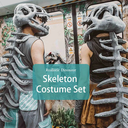 🦖 Realistic Dinosaur Skeleton Costume Set – The Ultimate Spooky Costume for Halloween