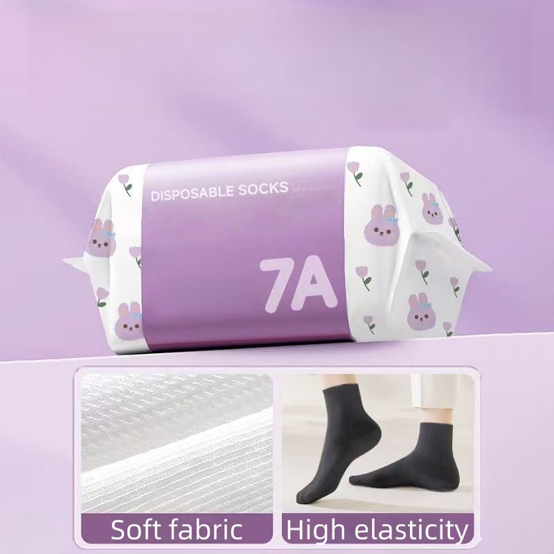 🎉Hot Sale- 50% OFF🔥Unisex Disposable Travel Socks – 5 Pairs Pack