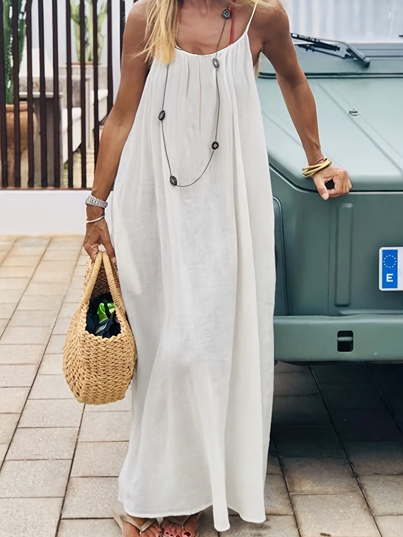 49% OFF This Week Promotions🎉🎉Women's Solid Color Backless Cami Dress
