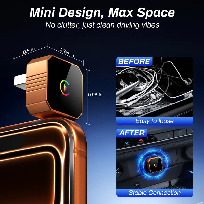 2026 Latest Wireless CarPlay Adapter 2-in-1