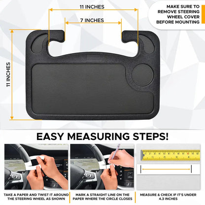 2-in-1 Car Steering Wheel Desk