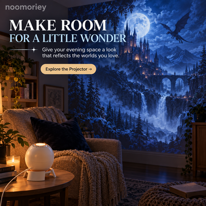 🏰 Dark Fantasy Scene Projector – Immersive Castle & Moonlit Room Decor