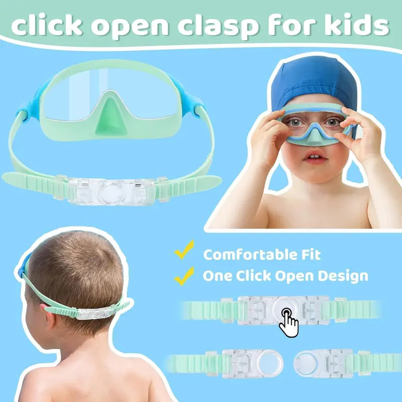 🏊🕶️Swim Goggles with Nose clip & Earplugs