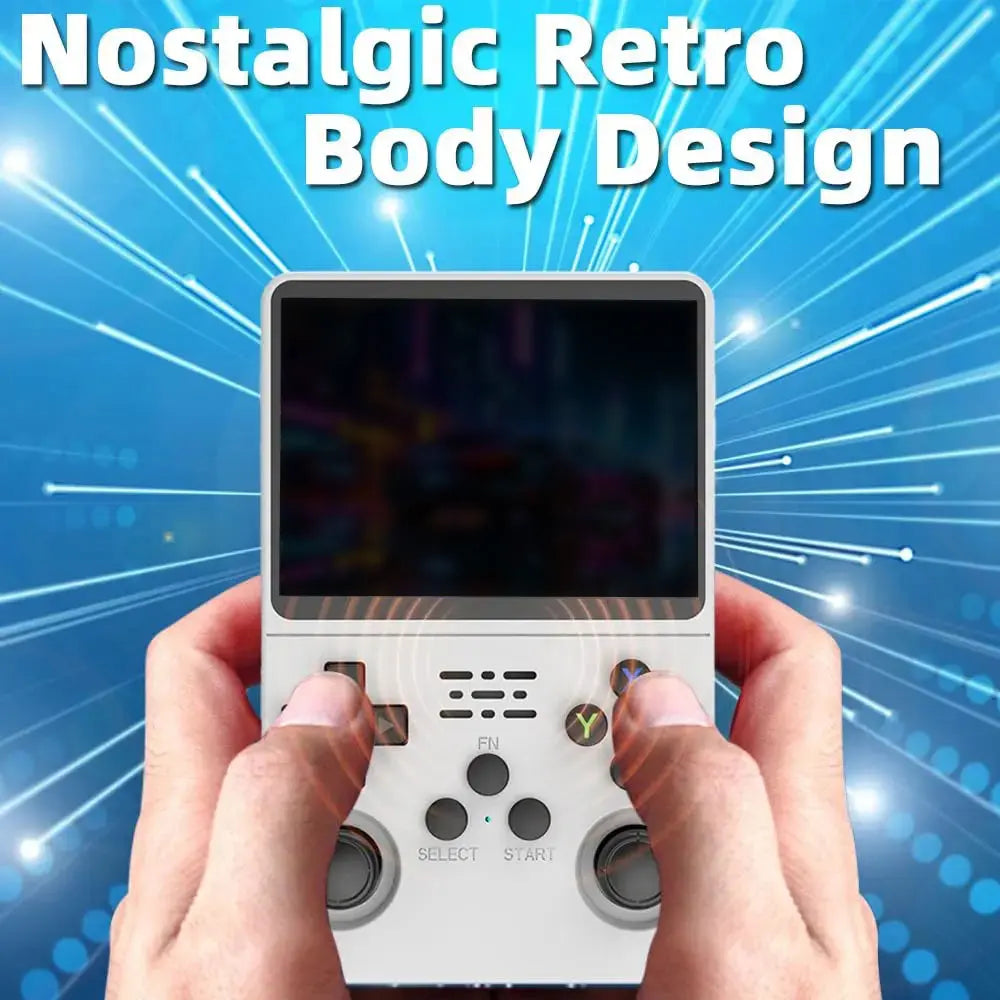 R36S Retro Handheld Game Console – 3.5" IPS Screen, Linux System, 3000mAh Battery, Preloaded Games