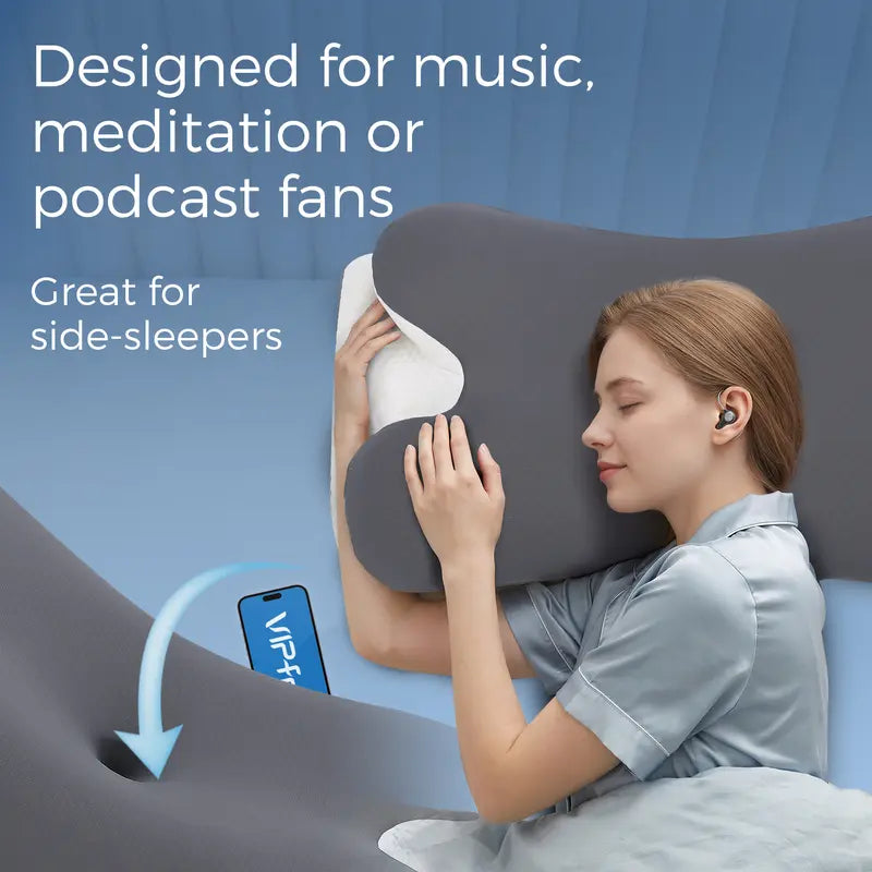 ❄️💤Cooling Memory Neck Pillow, Adjustable Ergonomic Memory Foam Neck Pillows, Cervical Support