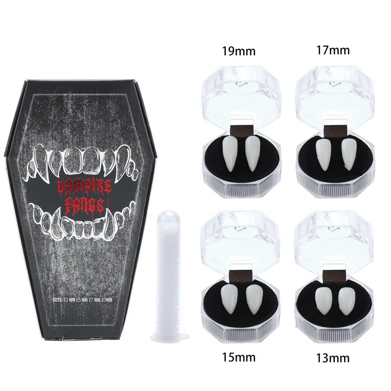 Creepy Reusable Vampire Fangs Denture Set