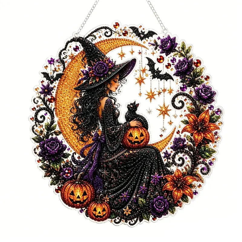 Halloween Diamond Painting Suncatcher Ornament Kit