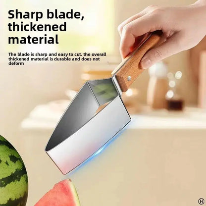 🔥2PCS-Stainless steel watermelon slicer, multi-functional fruit slicer, fruit divider, watermelon cutting tool