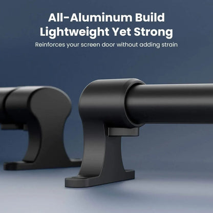 All‐Aluminum RV Screen Door Handle Bar 🚐Adjustable Telescopic Crossbar for Flimsy Doors ✨Preassembled & Easy Setup Camper Accessory 🔧