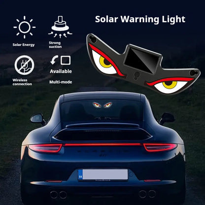 🔥 Solar LED Car Eyes – Flashing Windshield Light