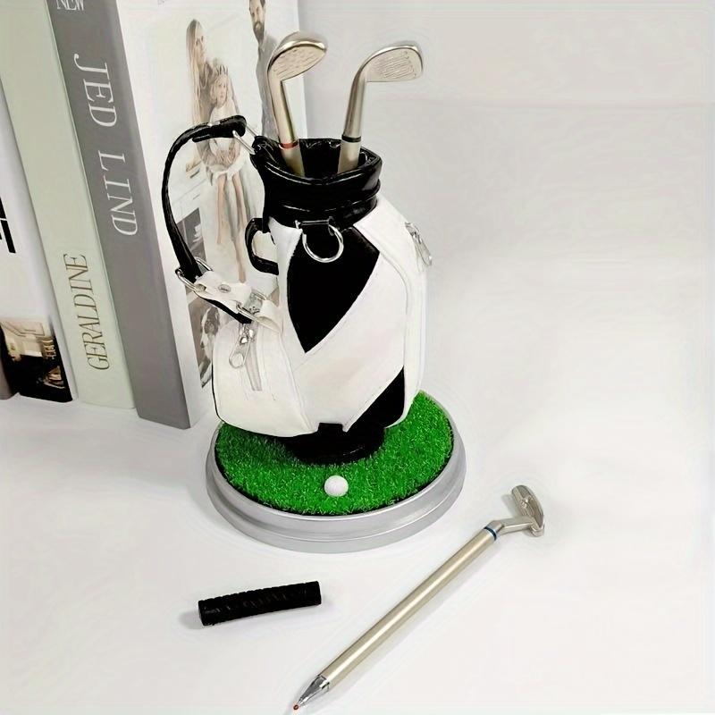 ⛳Bring the Fairway to Your Desk — Golf Pen Holder + 3-Pen Set