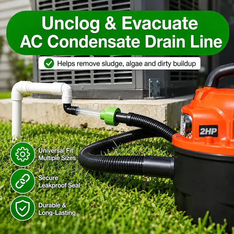 Clear-view AC drain line vacuum adapter - product image 5