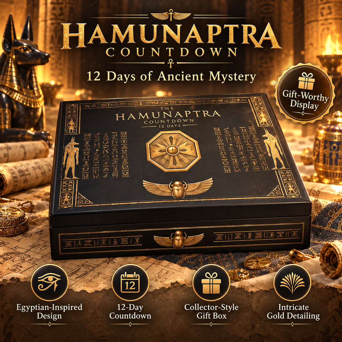 12-Day Ancient Egyptian Mystery Countdown Box