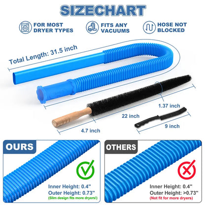 5 Pieces Dryer Vent Cleaner kit