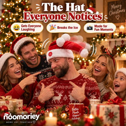 🎅 Wiggle & Laugh Moving Santa Hat – The Christmas Party Hat Everyone Notices