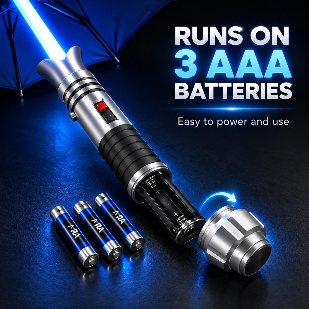 ⚡🌂 Glowing Umbrella – LED Light-Up Sword-Style Umbrella , Futuristic Rain Gear & Unique Gift for Sci-Fi Fans 🎁