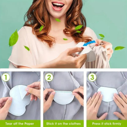 Invisible, Breathable, Disposable Underarm Sweat Pads — Daily Use, Fitness, Travel