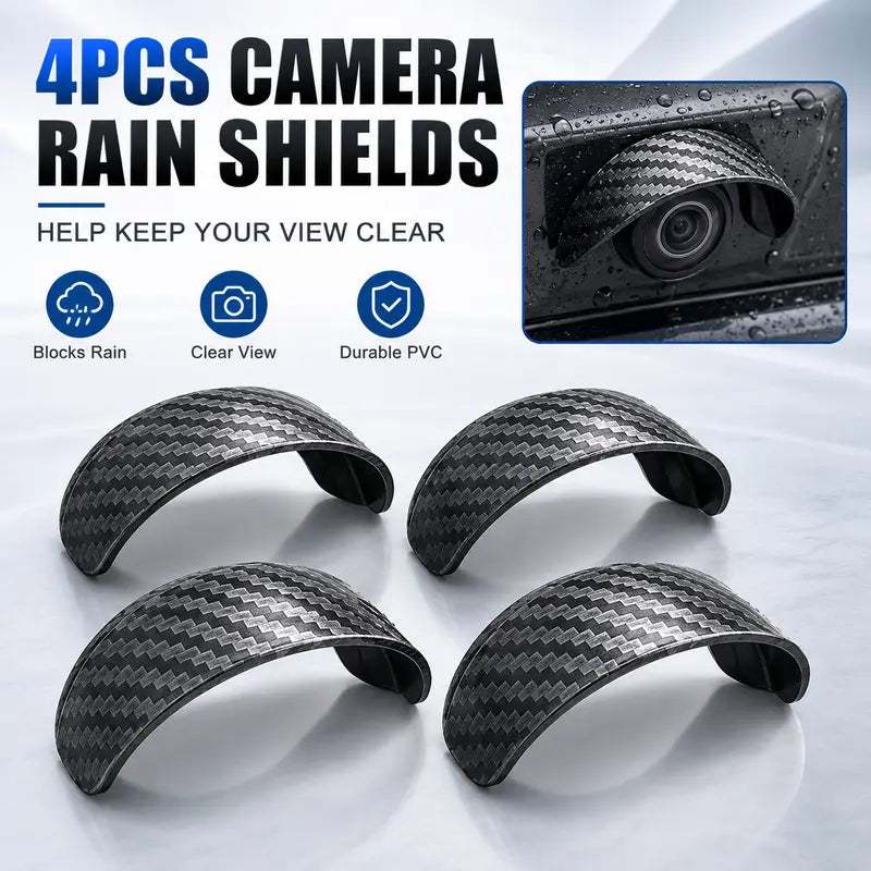 🚗📷 4-Piece Rearview Camera Rain Cover Set – Universal Weather Shield for Clearer Parking View ☔
