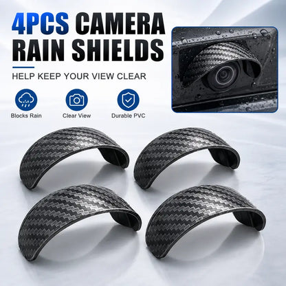 🚗📷 4-Piece Rearview Camera Rain Cover Set – Universal Weather Shield for Clearer Parking View ☔