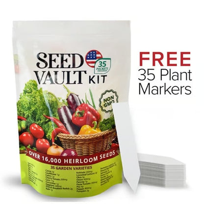 🥦Vegetable Seed Vault Kit 🥕| 35 Variety Pack🌿
