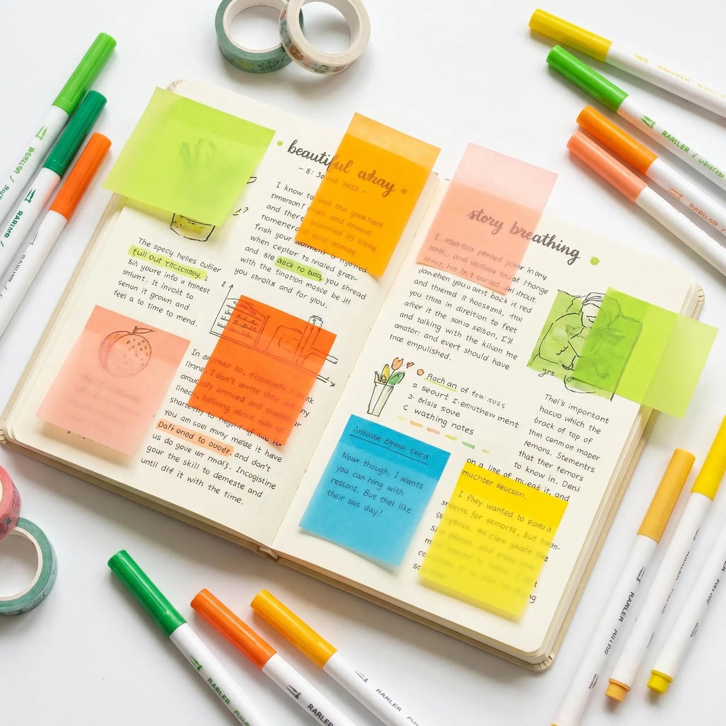 Cute Fruit Monster Notes