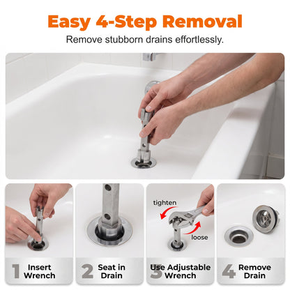 Tub Drain Remover Wrench