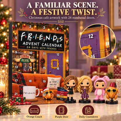 ☕ Friends Advent Calendar – 24 Days of Collectible Character Surprises for TV Fans