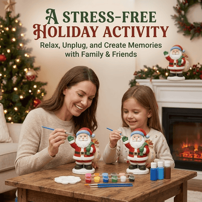 '- 🎨 Beginner-Friendly DIY Christmas Figurine Painting Kit | Create Your Own Festive Holiday Decorations 🎄💕