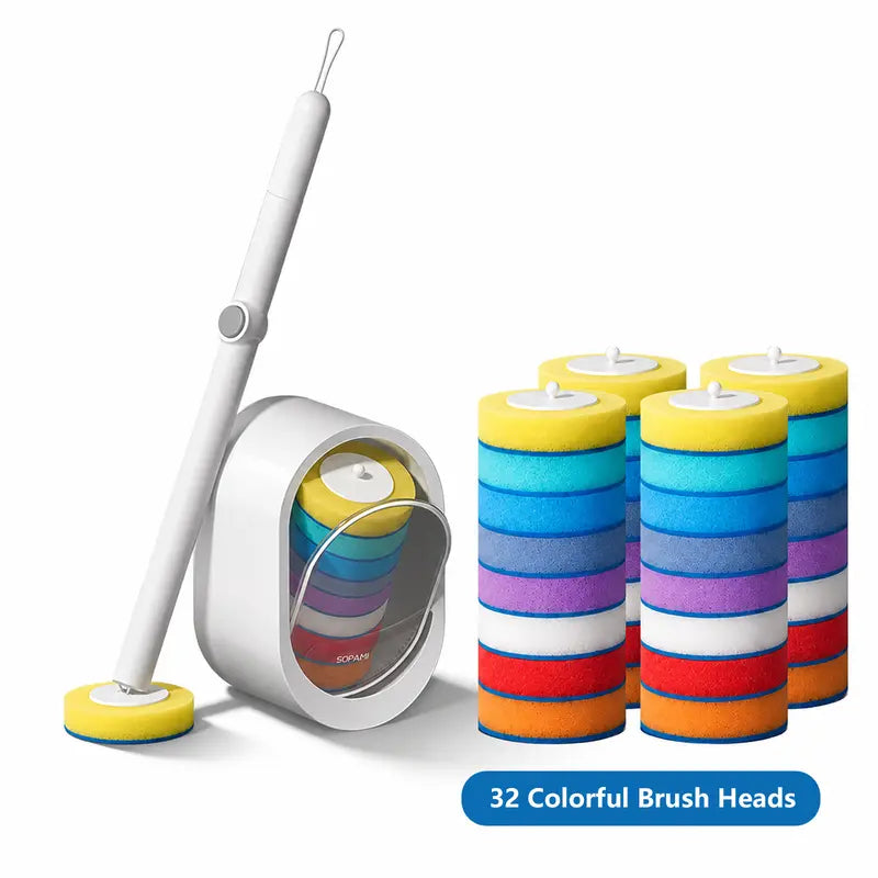 Disposable Toilet Scrubber Brush Kit