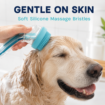 2026 2-in-1 Pet Bath & Grooming Brush with Soap Dispenser