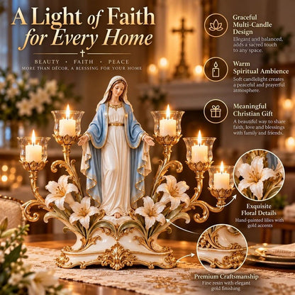 💯✨🕯️ Light of His Presence — Sacred Christian Candleholder ✝️🤍