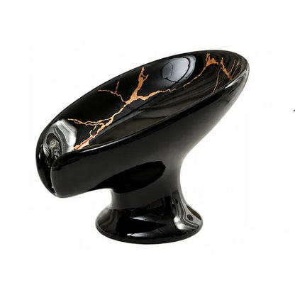 🎉 Ceramic Self-Draining Leaf Soap Dish