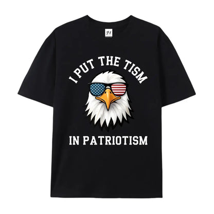 Comfort Colors "Put The Tism In Patriotism" Athletic Eagle Shirt – 2026 Funny Pure Cotton Streetwear Tee