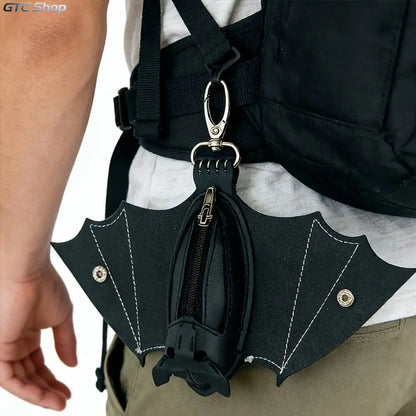 Bat Shaped Gothic Faux Leather Compact Wallet